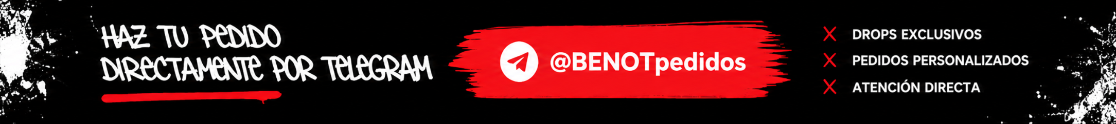 Haz tu pedido por Telegram - @Benotpedidosbot
